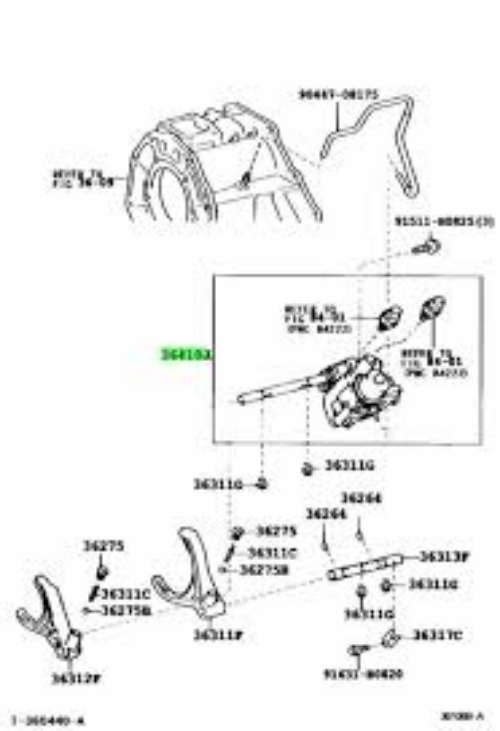 Genuine Toyota OEM Tacoma Tundra 4runner Transfer Shift Actuator 36410-34015