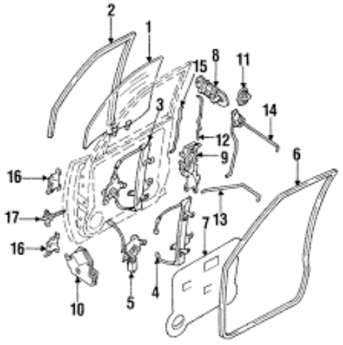 Genuine NISSAN OEM S14 200SX Fr Door Hinge 80401-70F00 80400-70F00