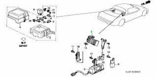 Genuine Honda OEM NSX NA1 NA2FUEL PUMP RESISTOR ASSY 16717-PR7-J01