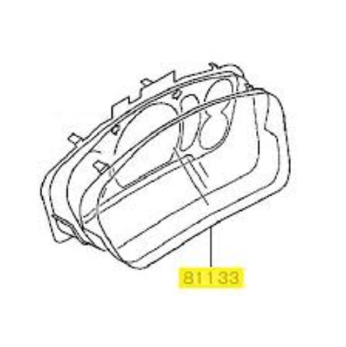 Genuine Mitsubishi OEM CP9A EVO 6 TOMMI Glass Meter cover MR240830