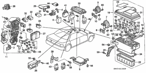 Genuine Honda Fuel Pump Main Relay for Acura Integra 94-01 Civic-del Sol 92-00