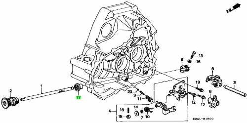 GENUINE HONDA OEM B-SERIES 5SPD TRANS SHIFT SELECT ROD SEAL S80 YS1