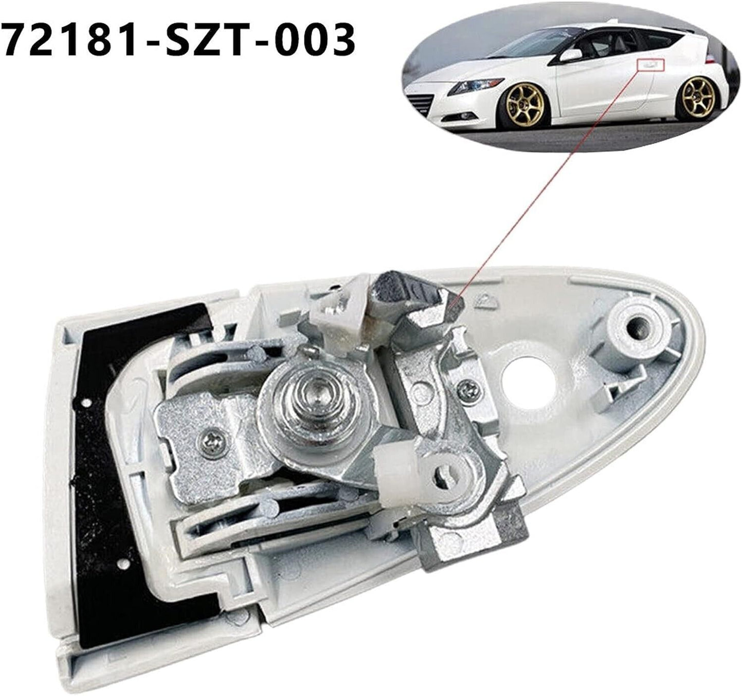 Genuine Honda OEM Outer Handle Left Front Door CR-Z White Pearl 72181-SZT-003ZC