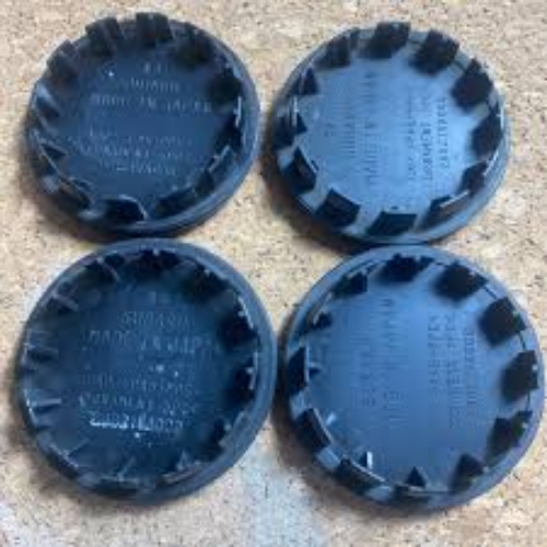 Genuine Subaru OEM Center Hub Cap Black / Blue / Chrome 57mm 28821VA000 ×4