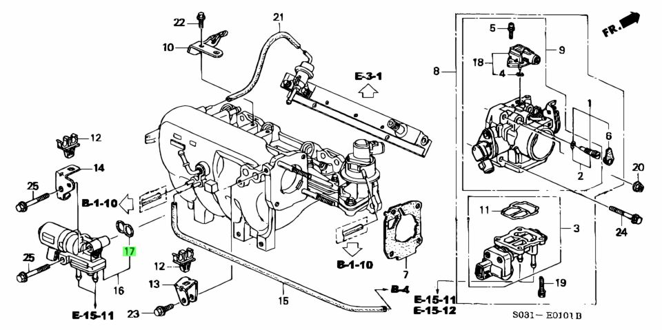GENUINE HONDA OEM CIVIC PRELUDE INTEGRA IACV IDLE AIR CONTROL VALVE GASKET