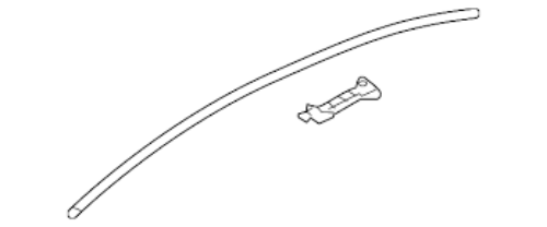 Genuine Mitsubishi OEM LANCER 2006/12-2013/08 MOULDING, DRIP, LH 7400A093