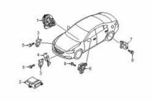 Genuine Mazda OEM CX-9/5 MAZDA3/6 Front Impact Sensor G46C-57-K1XA