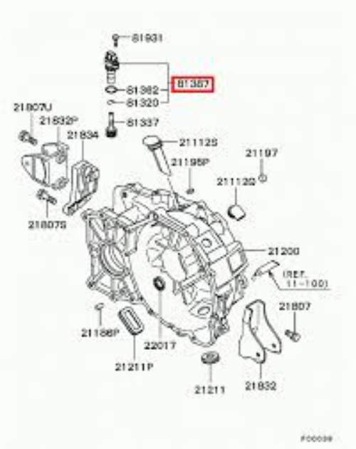 Genuine MITSUBISHI OEM SENSOR SPEED Vehicle driven gear Parts MD756706