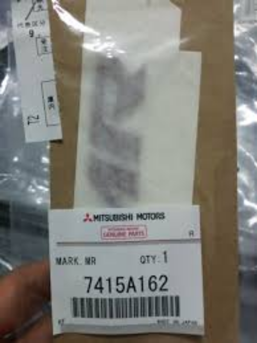 Genuine Mitsubishi OEM Lancer Evolution 9 MR Rear Emblem Badge Red 7415A162
