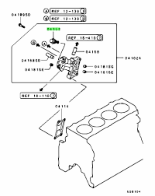Genuine MITSUBISHI OEM LANCER Evo 8 9 10 Eng Oil Cooler By-Pass Valve MD356695