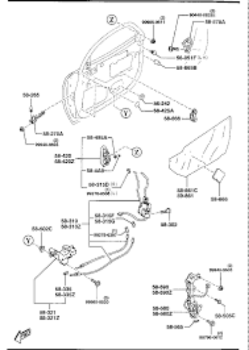 GENUINE MAZDA OEM RX-7 FD3S LEFT SIDE POWER WINDOW MOTOR FD15-59-58XA