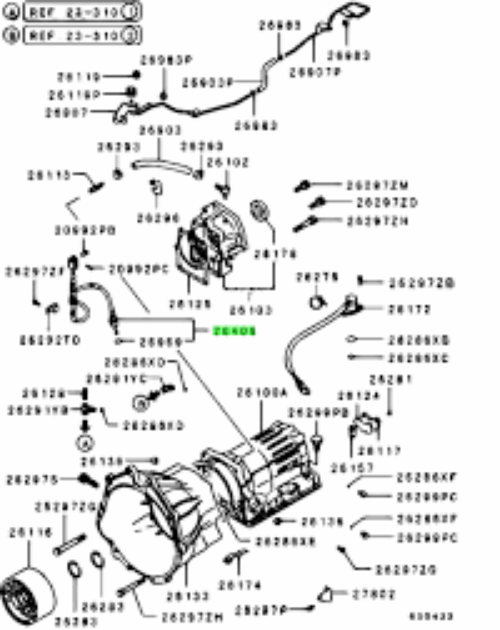 Genuine Mitsubishi OEM CABLE, A/T THROTTLE CONTROL MONTERO MB896456