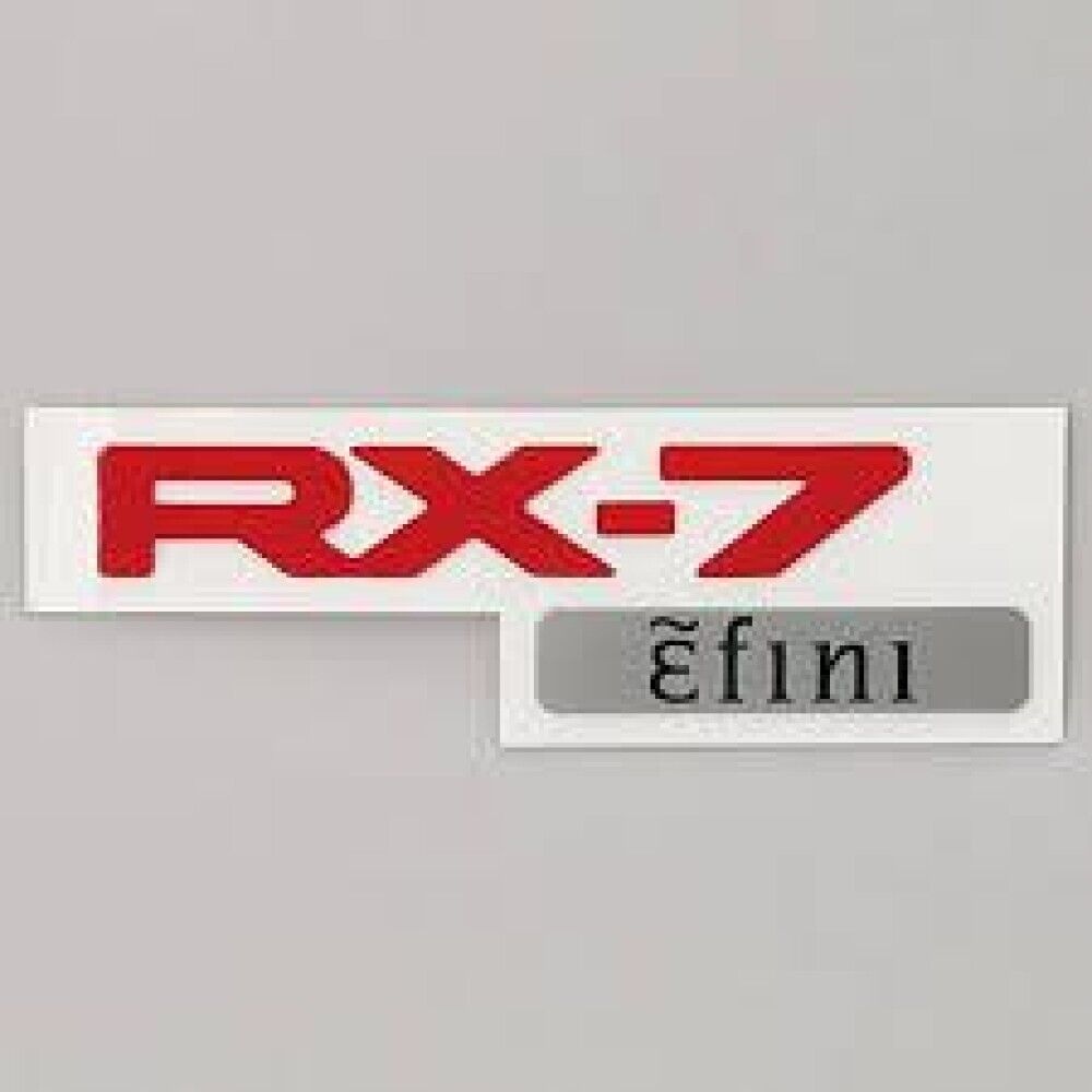 Genuine MAZDA RX-7 FD3S Efini RED Rear Badge Emblem RARE ITEM F100-51-711 B11