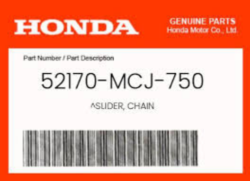 Genuine Honda OEM 2002-2003 CBR954RR Front Swing Arm Chain Slider 52170-MCJ-750