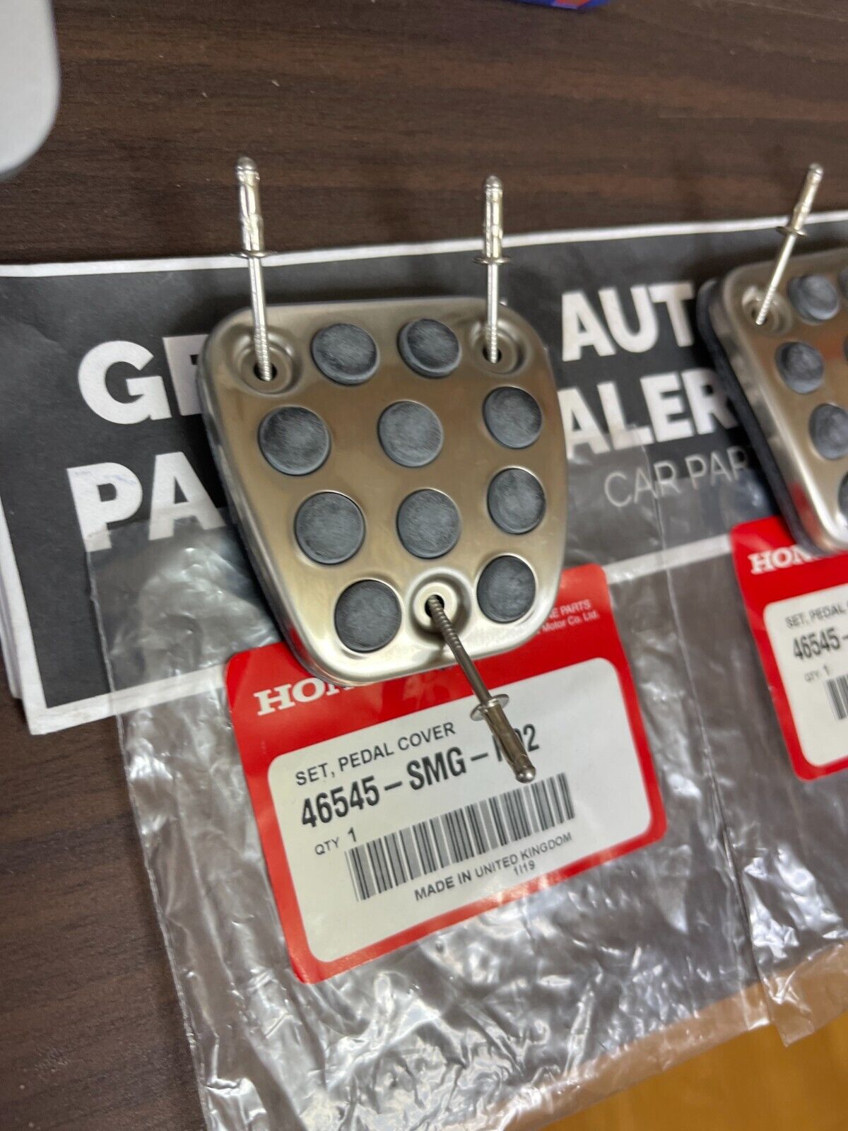 Genuine HONDA OEM ACURA Integra DC5 RSX Accord Civic Brake Clutch Pedal Pads