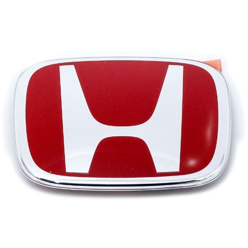 Honda OEM 2Pc Red H Front Rear Emblem Badge Fit 2016-2021 CIVIC SEDAN 4DR JDM