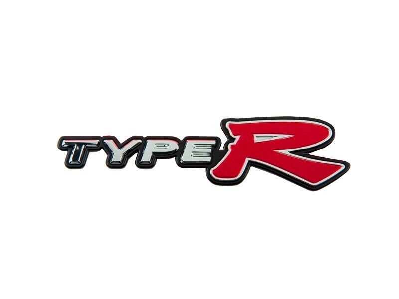 GENUINE HONDA OEM ACURA REAR SILVER EMBLEM RED LOGO BADGE TYPER 75717-S6M-Z01