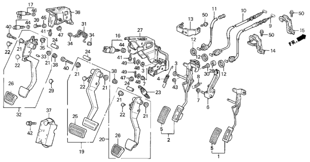 Genuine Honda OEM Throttle Cable Wire 97-01 Acura Integra Type-R 17910-ST7-R01