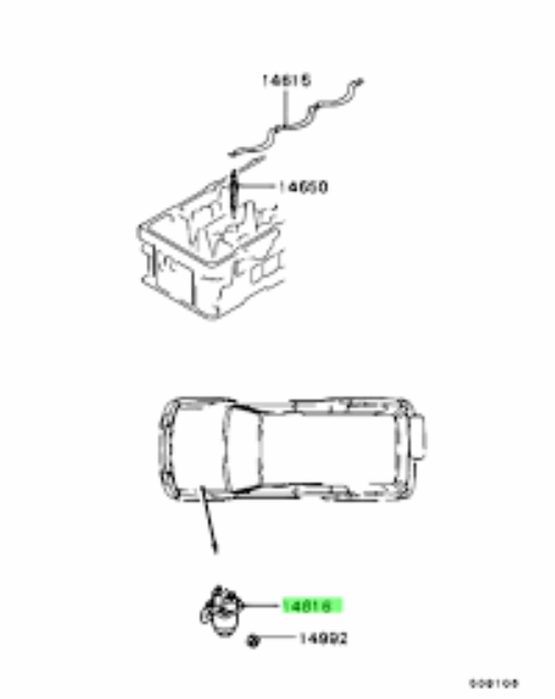 Genuine Mitsubishi OEM PAJERO MONTERO (EUR) Relay glow plug control MD342751