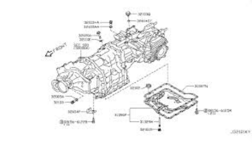 Genuine NISSAN OEM R35 GT-R 2007- Transmission Pan Gasket 31397-JF00A