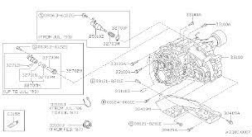 Genuine Nissan OEM Pinion Assembly Speed Meter 32702-33G19