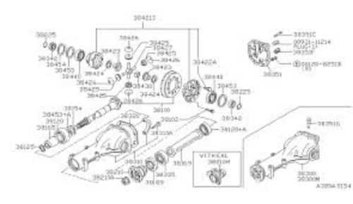 Genuine Nissan OEM Bearing Ball Model Direct Replacement 38335-N3220
