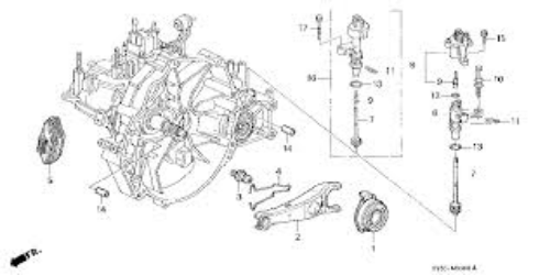 Genuine HONDA OEM PRELUDE ACCORD TORNEO ASCOT Clutch Release Fork 22821-P0S-000