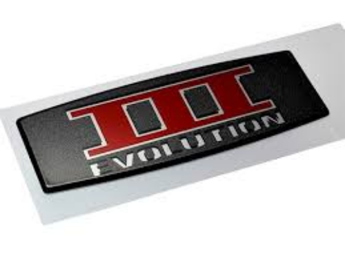 Genuine MITSUBISHI OEM LANCER EVO3 CE9A "EVOLUTION III" Rear Emblem Badge