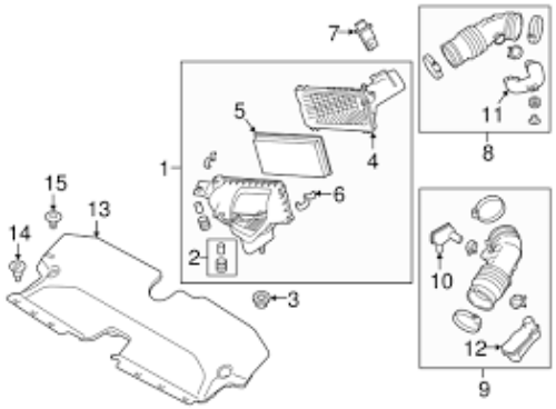 Genuine NISSAN OEM V37 Q50 Air Cleaner Housing Cover 16526-4GA0A