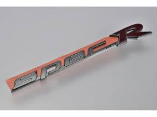 Nissan OEM Spec R rear side emblem JDM S15 240SX Black Chrome badge 78896-91F00