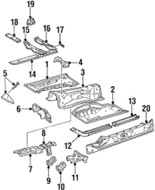 Genuine Toyota OEM JZA80 SUPRA MK4 V160 V161 Cross Member Transmission