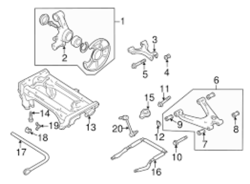 Genuine Mazda OEM Miata MX5 Rear Differential Subframe Bush Mount Stopper 2 set