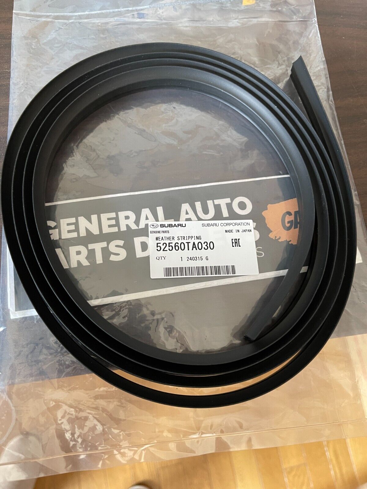 Genuine Subaru OEM 90-98 Sambar Truck KS3 KS4 engine hood bed Lid Molding