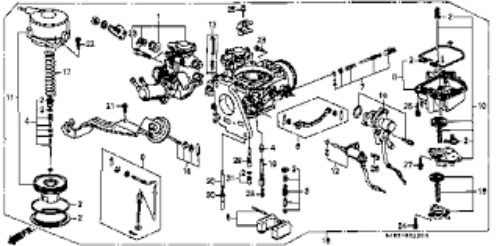 Genuine Honda OEM Acty Truck HA3 HA4 Carburetor Diaphragm Set 16046-PN3-005