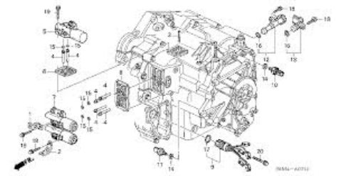 Genuine HONDA OEM Accord Switch Assy AT Oil Pressure 28600-RCL-004