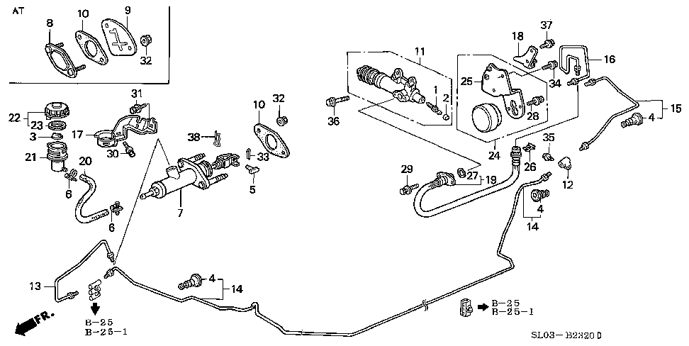 Genuine HONDA OEM NSX NA1 NA2 Clutch Slave Cylinder Release Assy 46930-SL0-003