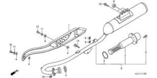 Genuine Honda SPARK ARRESTER 01-03 XR80R/100R 04-07 CRF80F/100F 18317-KN4-A60