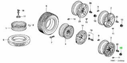 Genuine HONDA OEM INTEGRA DC5 RSX TYPE-R SILVER Wheel Center Caps Set