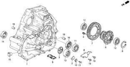 HONDA OEM NEEDLE BEARING FITS B SERIES TRANSMISSION CIVIC INTEGRA B18 B16 b17