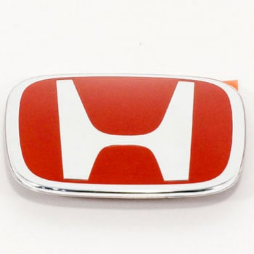 Honda OEM 2Pc Red H Front Rear Emblem Badge Fit 2016-2021 CIVIC SEDAN 4DR JDM