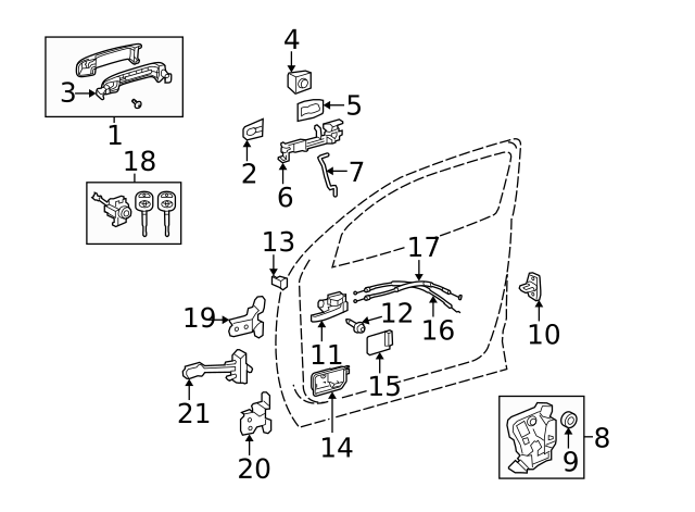 GENUINE TOYOTA OEM 07-20 TUNDRA 08-20 SEQUOYA LEFT FRONT DOOR CHECK 68620-0C023