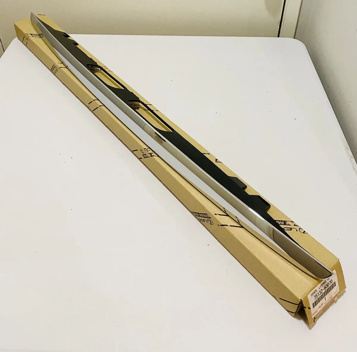 Toyota OEM Lexus GX470 03-09 Rear License Light Cover Trim Chrome 75132-60070