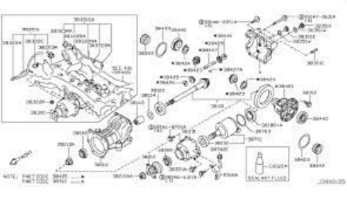 Genuine Nissan OEM INFINITI AWD Coupling Unit. Z51 MURANO 2007/10- 38761-JP20B