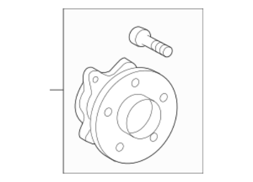 Toyota OEM Lexus LS460 RWD Front Left Right Bearing HUB 43550-50043 43560-50013
