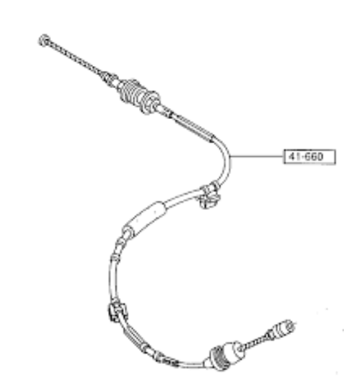 Genuine MAZDA OEM RX-7 RX7 FD3S 93-02 RHD Pedal Throttle Cable Accelerator
