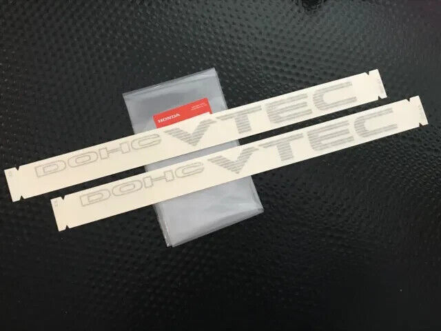 Genuine Honda DOHC VTEC Sticker 2 QTY Set 99-00 CIVIC SI EK EMI B16A2 JDM Japan