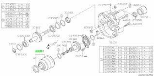 Genuine SUBARU OEM LEGACY IMPREZA CTR Diff Assy 38913AA112