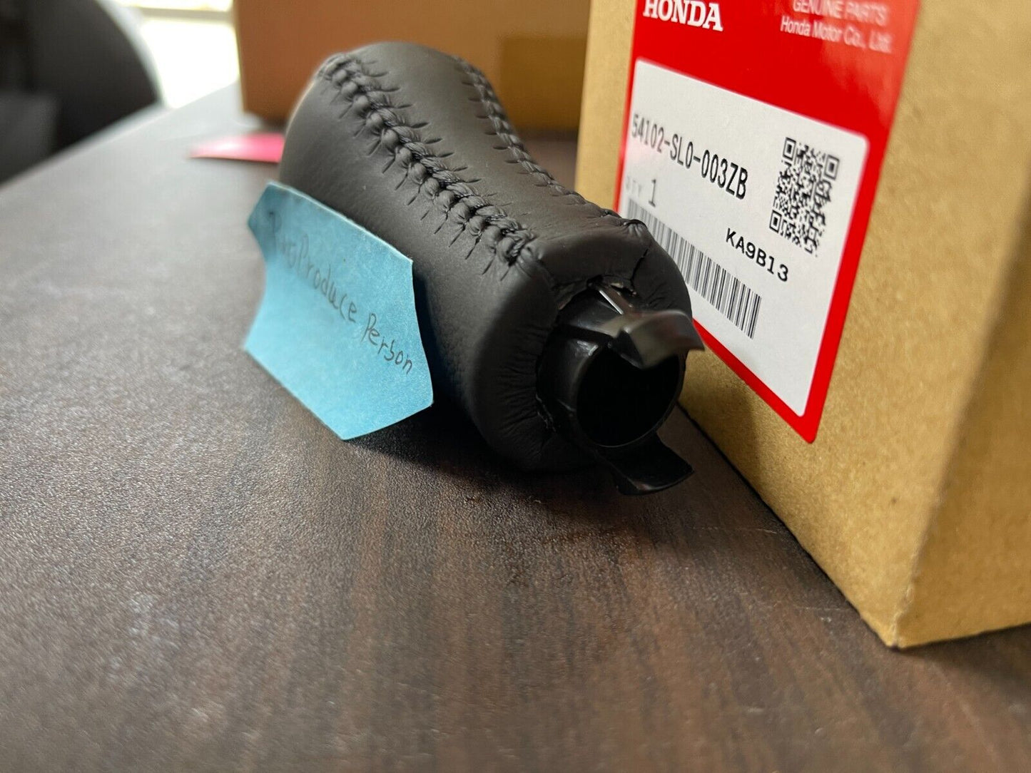 GENUINE HONDA ACURA NSX NA1 NA2 Manual Black Leather Shift Knob 54102-SL0-003ZB