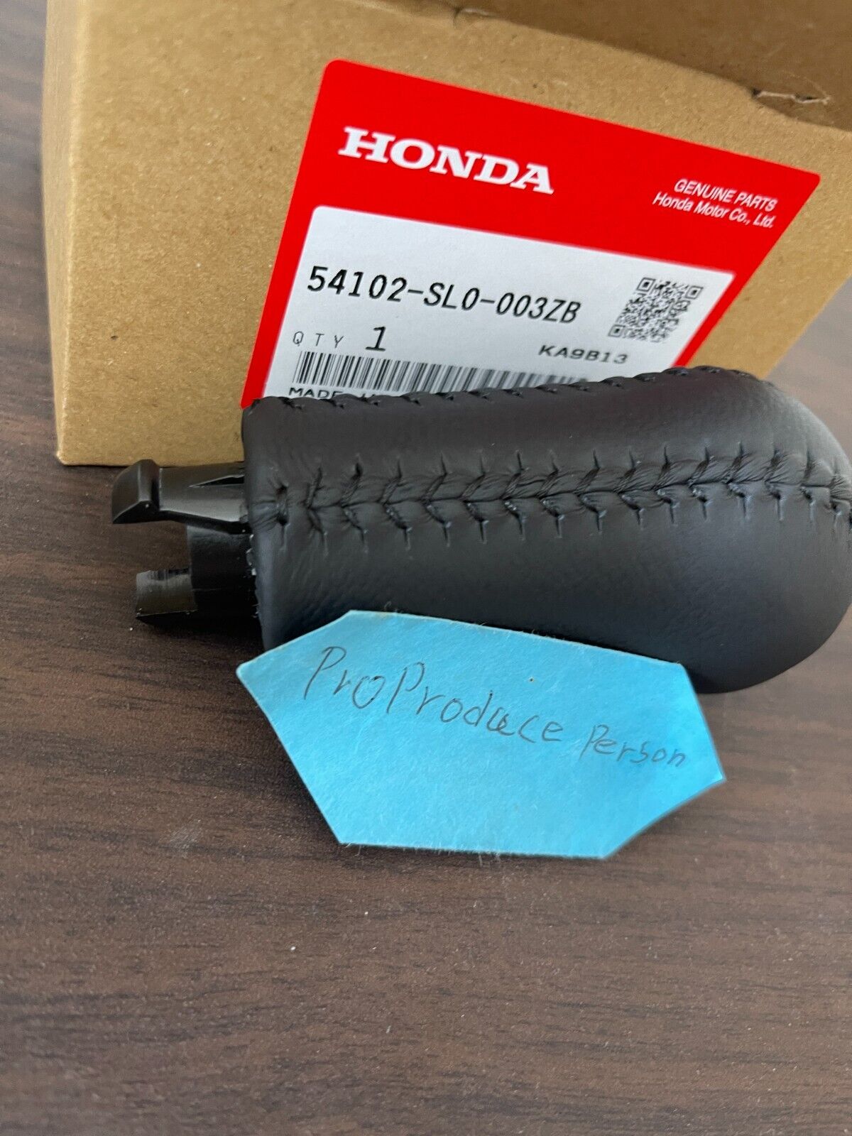 GENUINE HONDA ACURA NSX NA1 NA2 Manual Black Leather Shift Knob 54102-SL0-003ZB