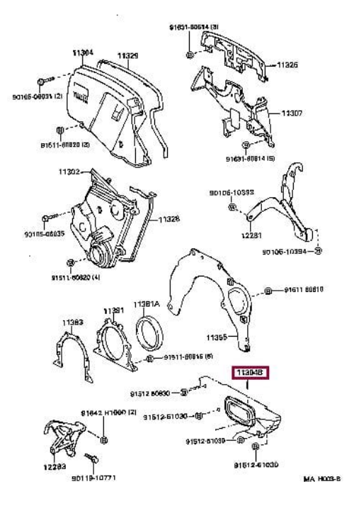 TOYOTA GENUINE SUPRA LEXUS IS300 GS300 SC400 CHAIN PLUG COVER OEM 90950-01809
